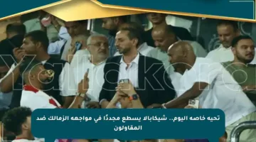 تحية خاصة اليوم.. شيكابالا يسطع مجددًا في مواجهة الزمالك ضد المقاولون